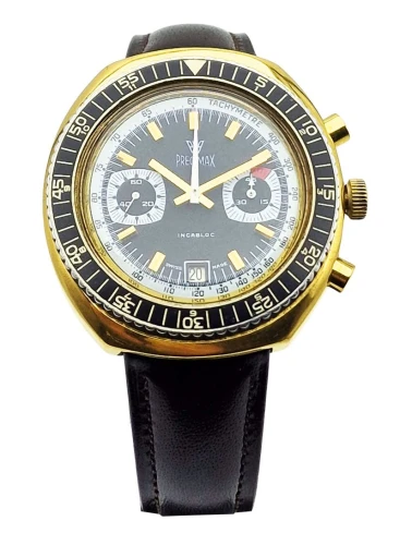 Unikatowy Precimax Chronograph Valjoux 7734 lata 70. - doskonały stan!