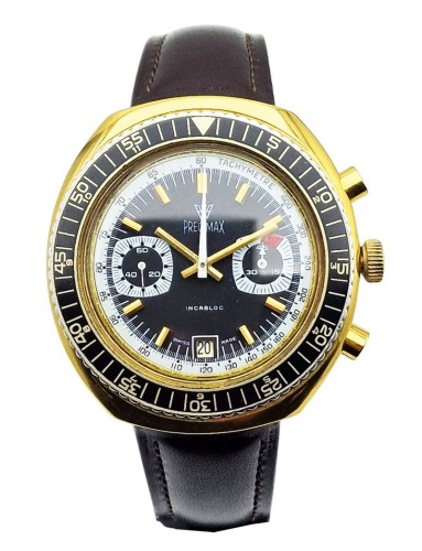 Unikatowy Precimax Chronograph Valjoux 7734 lata 70. - doskonały stan!