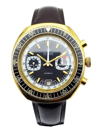Unikatowy Precimax Chronograph Valjoux 7734 lata 70. - doskonały stan!