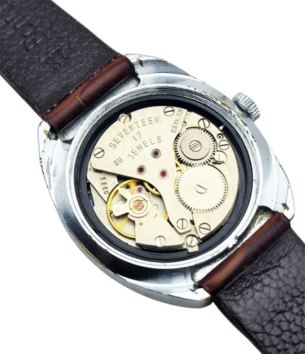 Radziecki mechanizm Poljot 2614.2H 17 jewels sygnatura SU