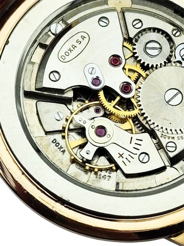 Złota 14K Doxa Anti-Magnetique Cal. 1147 lata 50. - idealny stan!