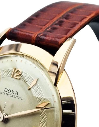 Złota 14K Doxa Anti-Magnetique Cal. 1147 lata 50. - idealny stan!