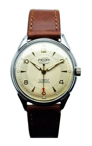 Unikatowy Enicar Ultrasonic 17 Jewels - piękna renowacja!
