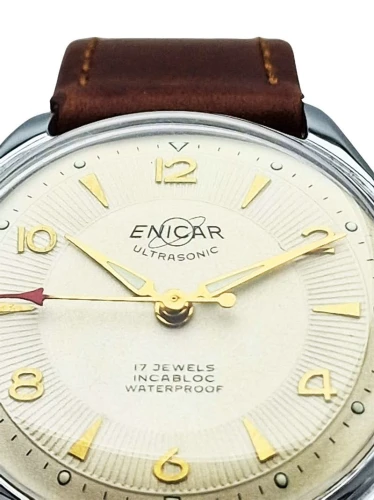 Unikatowy Enicar Ultrasonic 17 Jewels - piękna renowacja!