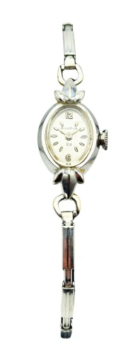 Damska Bulova z 14-karatowego białego złota 1960r. - doskonały stan!