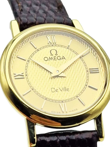 Piękna, złota 18K Omega De Ville z 1998r. - doskonały stan!