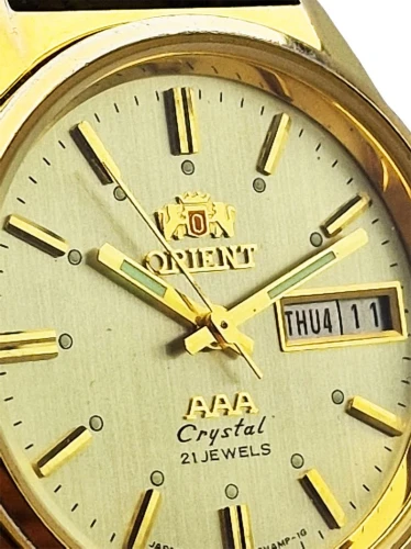 Kolekcjonerski Orient Crystal złocony