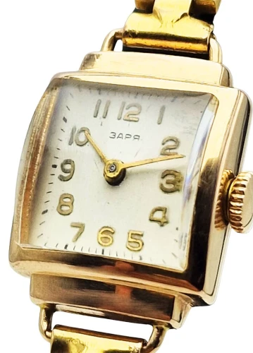 Złota 14K damska Zaria Cal. 1800 lata 60. - doskonały stan!