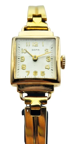 Złota 14K damska Zaria Cal. 1800 lata 60. - doskonały stan!