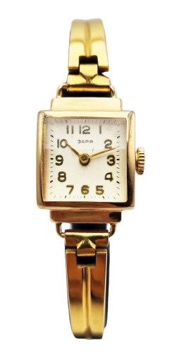 Złota 14K damska Zaria Cal. 1800 lata 60. - doskonały stan!