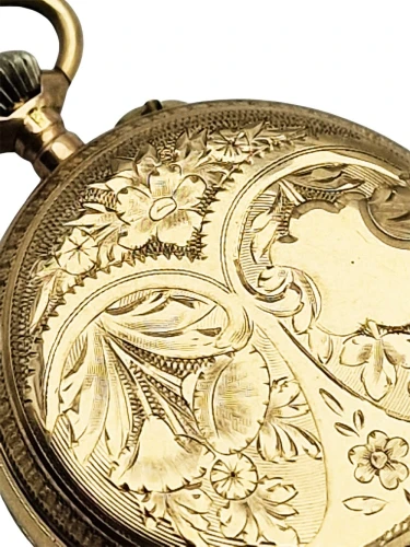 Szwajcarski złoty 14K zegarek kieszonkowy Savonette 585 - doskonały stan!
