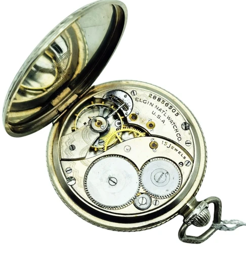 Piękny Elgin 14K White Gold Filled z 1926r. - idealny stan!