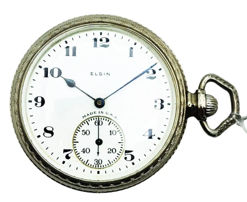 Piękny Elgin 14K White Gold Filled z 1926r. - idealny stan!