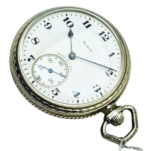 Piękny Elgin 14K White Gold Filled z 1926r. - idealny stan!