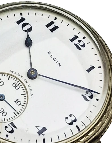 Piękny Elgin 14K White Gold Filled z 1926r. - idealny stan!