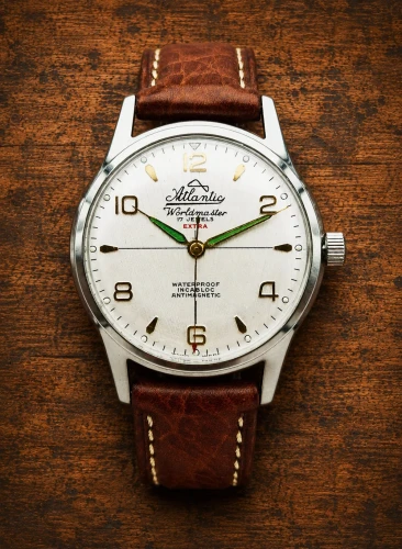 Atlantic Worldmaster Extra 17 Jewels - Doskonały stan!