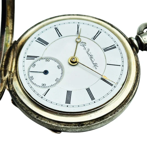 Srebrny 800. Elgin B.W. Raymond z 1889r - idealny, 100% oryginał!