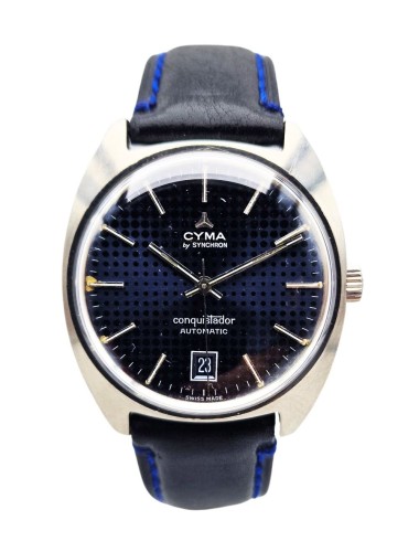 Używany zegarek Cyma Synchron Automatic lata 70. - Piękny, 100% oryginał