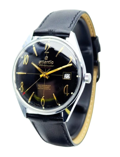 Unikatowy Atlantic Worldmaster 17 Jewels lata 70. - 100 % Originalny Perfekcyjny stan!