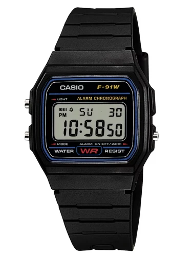 Zegarek Casio Digital F-91W-1YEG (F91W1YEG)