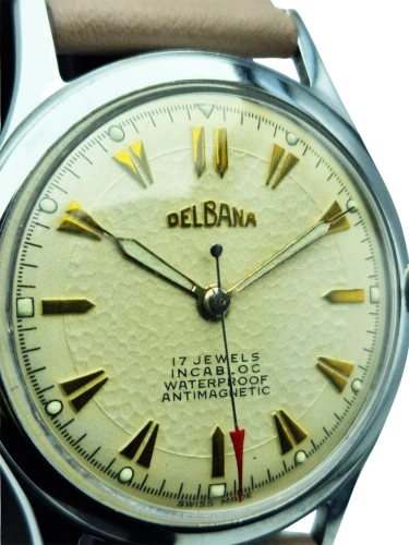 Zegarek DELBANA z lat 50-tych z giloszem