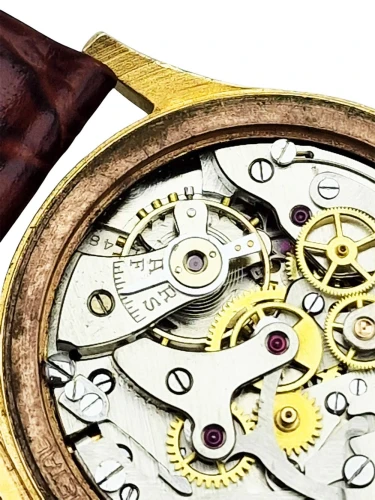 Złoty 14K Titus Genève Chronograph - doskonały stan!