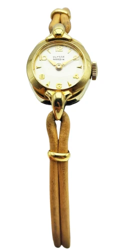 Złocony 90 mikronów Ulysse Nardin lata 50. - stan sklepowy!