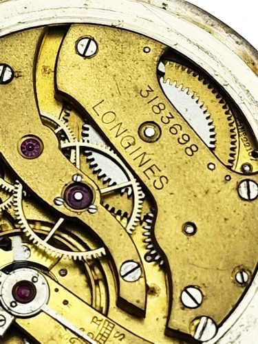 Srebrny 0.900 Longines Cal. 18.89M z 1914r. - doskonały stan!