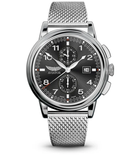 Zegarek Aviator Douglas Quartz Chronograph V.2.45.0.405.5 (V24504055)