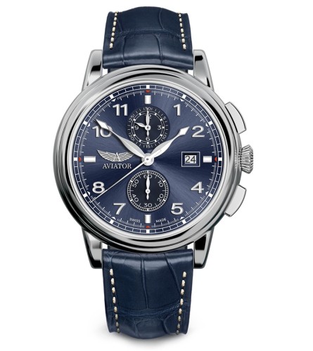 Zegarek Aviator Douglas Quartz Chronograph V.2.45.0.407.4 (V24504074)