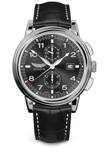 Zegarek Aviator Douglas Quartz Chronograph V.2.45.0.405.4 (V24504054)