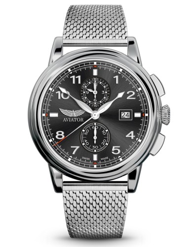 Zegarek Aviator Douglas Quartz Chronograph V.2.45.0.405.5 (V24504055)