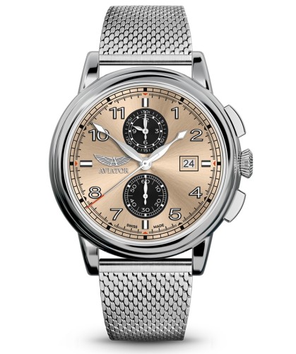 Zegarek Aviator Douglas Quartz Chronograph V.2.45.0.409.5 (V24504095)