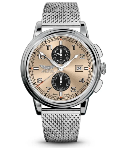 Zegarek Aviator Douglas Quartz Chronograph V.2.45.0.409.5 (V24504095)