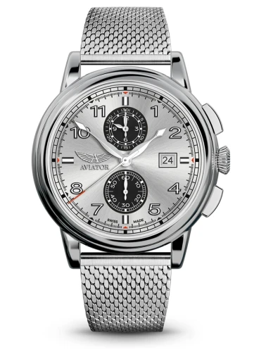 Zegarek Aviator Douglas Quartz Chronograph V.2.45.0.411.5 (V24504115)
