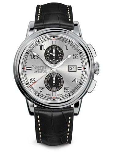 Zegarek Aviator Douglas Quartz Chronograph V.2.45.0.411.4 (V24504114)