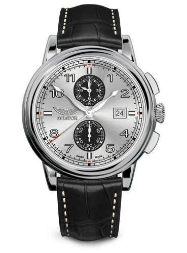 Zegarek Aviator Douglas Quartz Chronograph V.2.45.0.411.4 (V24504114)
