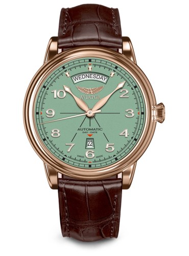 Zegarek Aviator Douglas Day Date Limited Edition V.3.44.2.404.4 (V34424044)