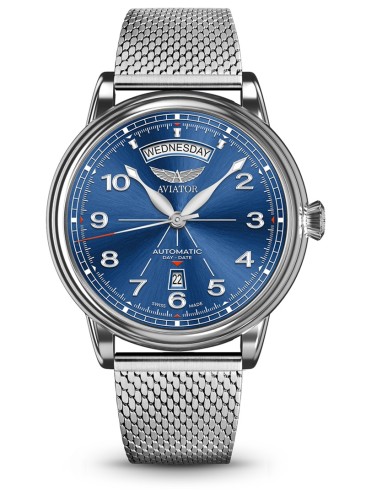 Zegarek Aviator Douglas Day Date Limited Edition V.3.44.0.401.5 (V34404015)