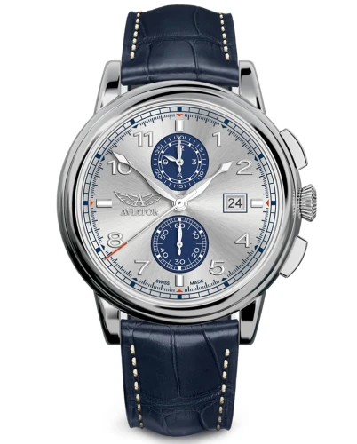 Zegarek Aviator Douglas Quartz Chronograph V.2.45.0.413.4 (V24504134)