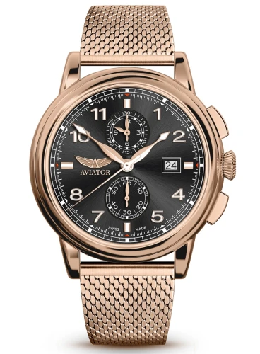Zegarek Aviator Douglas Quartz Chronograph V.2.45.2.406.5 (V24524065)