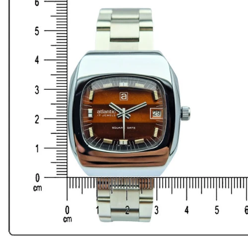Atlantic Square Date 17 Jewels FHF 969 - piękna renowacja!
