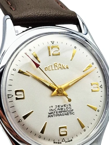 Delbana 17 Jewels Incabloc lata 50. - profesjonalna renowacja!