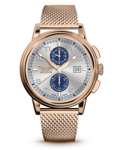 Zegarek Aviator Douglas Quartz Chronograph V.2.45.2.414.5 (V24524145)