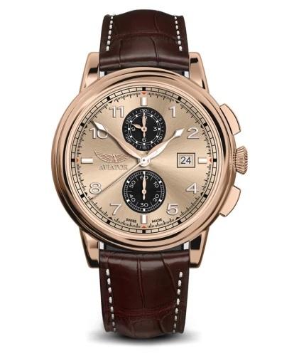 Zegarek Aviator Douglas Quartz Chronograph V.2.45.2.410.4 (V24524104)