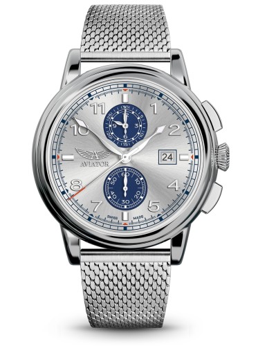 Zegarek Aviator Douglas Quartz Chronograph V.2.45.0.413.5 (V24504135)