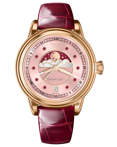 Zegarek Aviator Douglas Moonflight Gemstone Red Ruby Limited Edition V.1.33.2.418.4 (V13324184)
