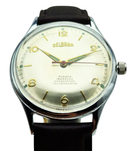 Piękna Delbana 17 Jewels ETA 1100 - doskonały stan!