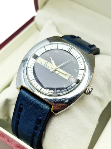 Unikatowy Omax 17 Jewels FHF 969 lata 70. - dobry stan!