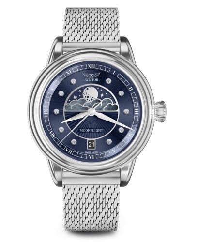 Zegarek Aviator Douglas Moonflight Diamond Limited Edition V.1.33.0.379.5 (V13303795)